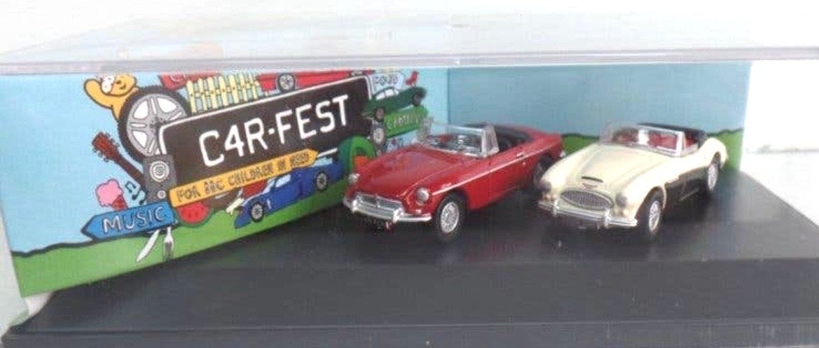 MGB Roadster & Austin Healey 3000 Car-Fest 2015 schaal 1/76, Ophalen of Verzenden, Zo goed als nieuw, Auto