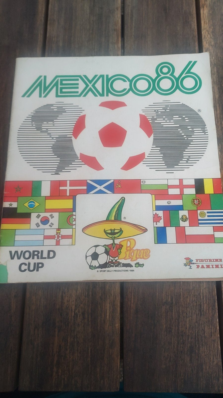 Panini Mexico 86 World Cup Stickerboek, Ophalen of Verzenden, Gebruikt, Overige sporten, Poster, Plaatje of Sticker