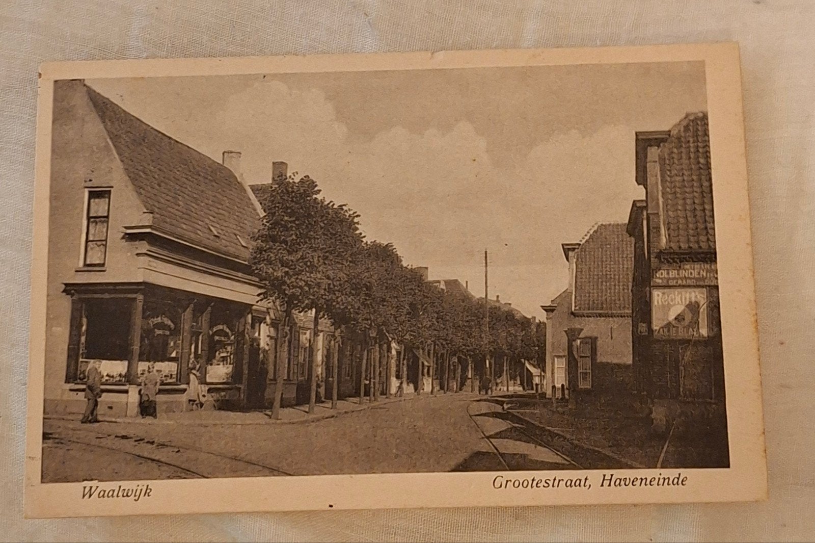 gelopen kaart Waalwijk Grootestraat Haveneinde, Verzamelen, Ophalen of Verzenden, 1940 tot 1960, Noord-Brabant