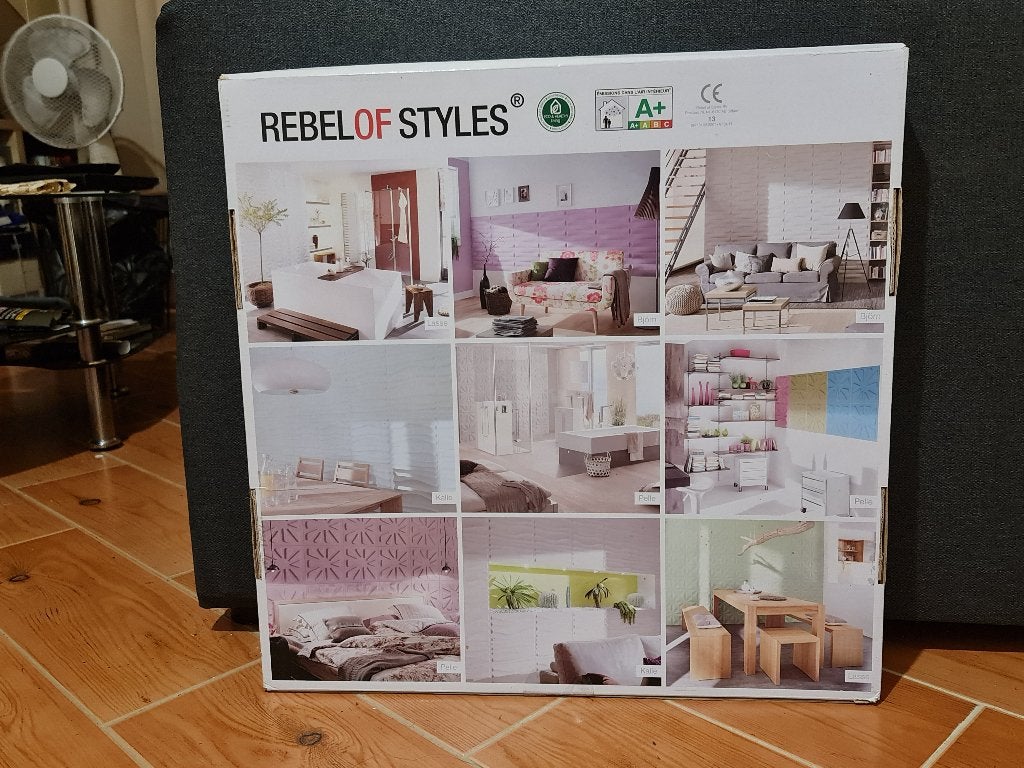 Rebel of Styles 3D wandpanelen Kalle, Ophalen of Verzenden, Nieuw, Overige materialen, Minder dan 20 mm
