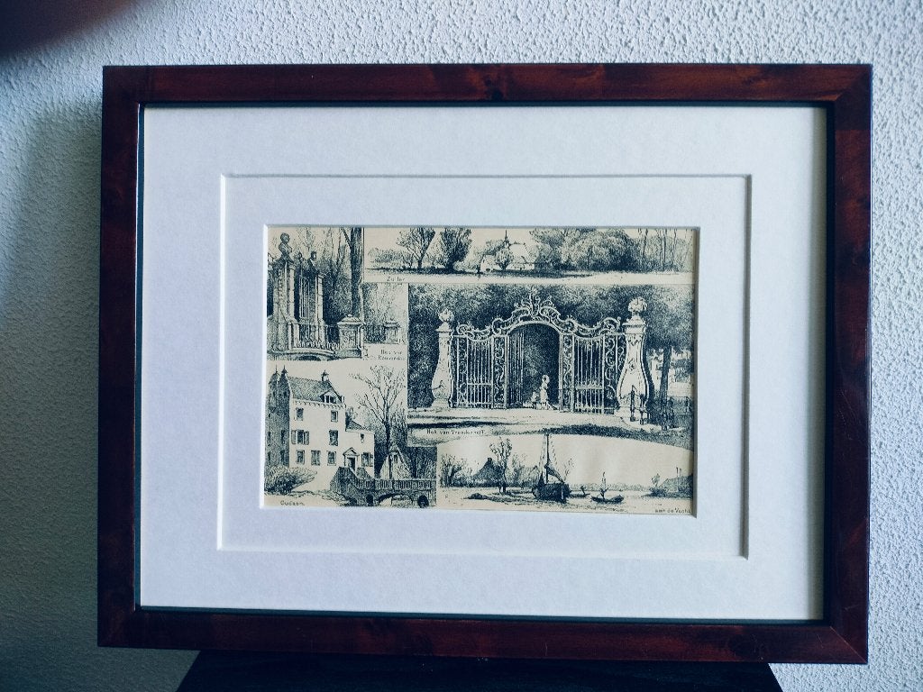 Craandijk Litho Zuilen Vecht Oudaen Vreedenhoff 1880 (69), Ophalen of Verzenden