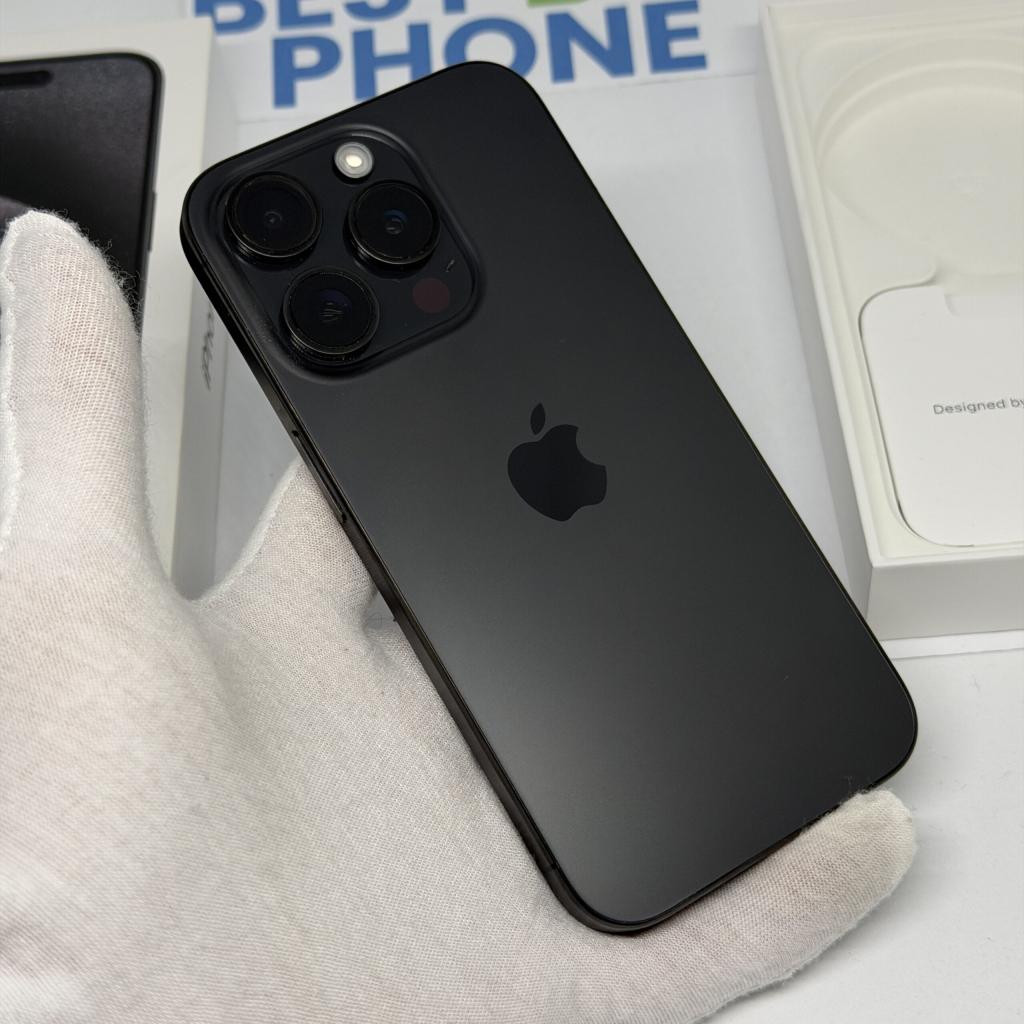 iPhone 15 Pro 256GB zwart /90% batt /zeer net /garantie, Telecommunicatie, Mobiele telefoons | Apple iPhone, 128 GB, Apple, Zwart