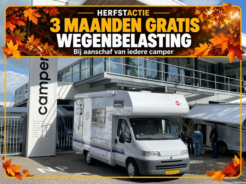 Bürstner Active ALKOOF FIAT FIETSENDRAGER+LIFT COMPACT 613M, Alkoof, Fiat, Tot en met 2, 6 tot 7 meter