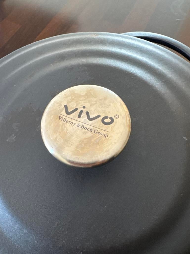Vivo Villeroy & Boch Gietijzeren Braadpan 4.2L, Ophalen, Zo goed als nieuw, Koekenpan of Braadpan, Gietijzer