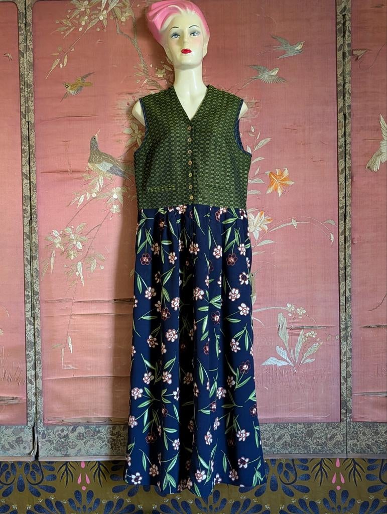 Oilily vintage lange jurk / overgooier S, Ophalen of Verzenden, Zo goed als nieuw, Maat 38/40 (M), Onder de knie