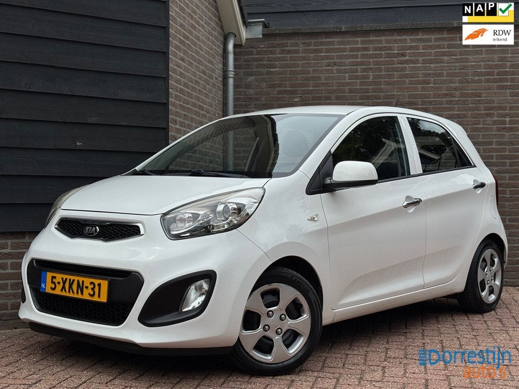 Kia Picanto 1.0 CVVT BusinessLine | Airco | Led | Navigatie, Auto's, Voorwielaandrijving, Euro 5, Stof, Gebruikt