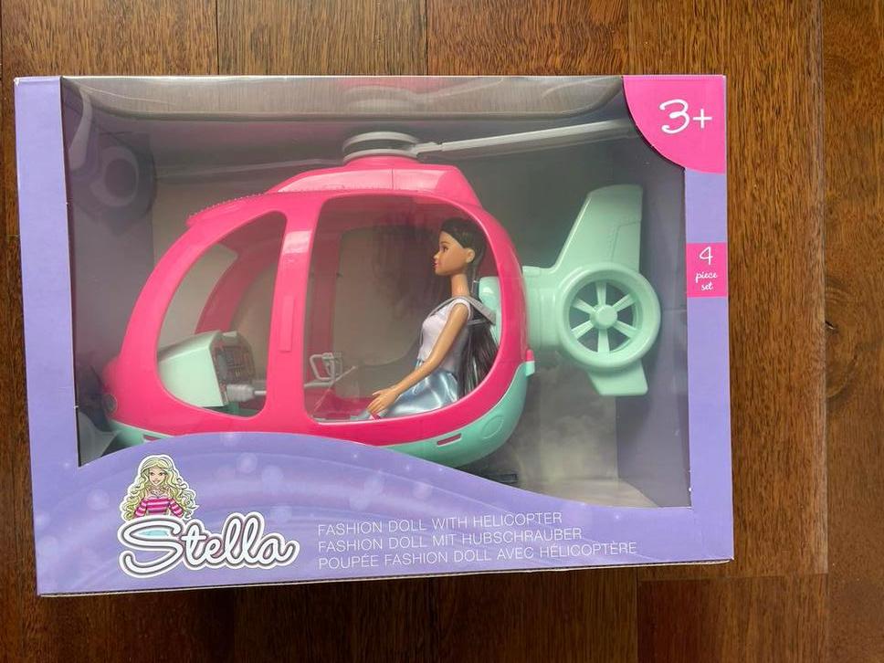 Stella Fashion Doll met Helikopter - Nieuw in doos, Ophalen of Verzenden, Nieuw, Overige typen