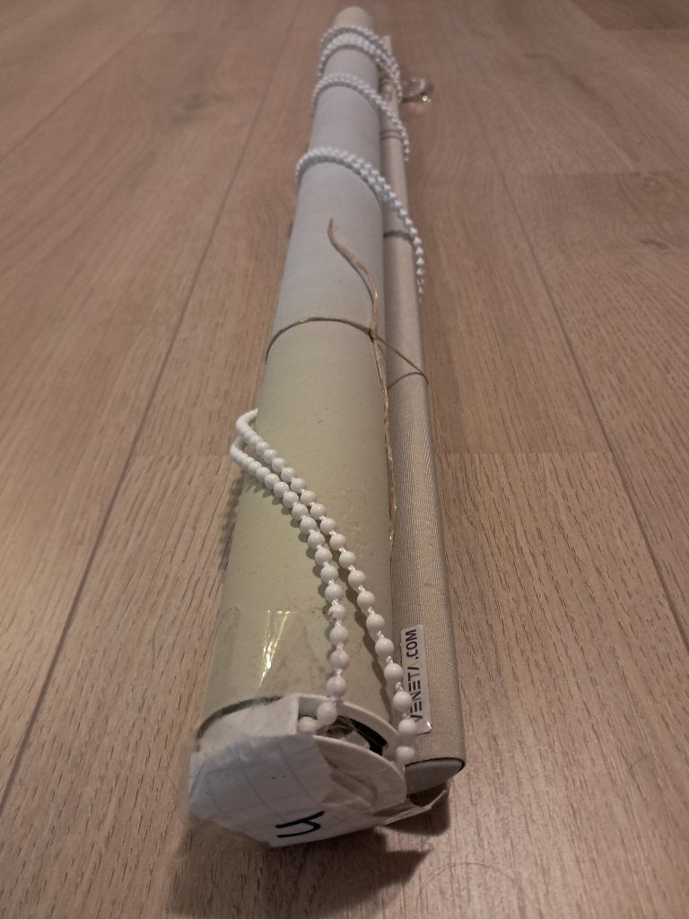 Rolgordijn beige/creme 83cm breed en 183cm lang, Ophalen, Gebruikt, Rolgordijn, Inclusief montageonderdelen