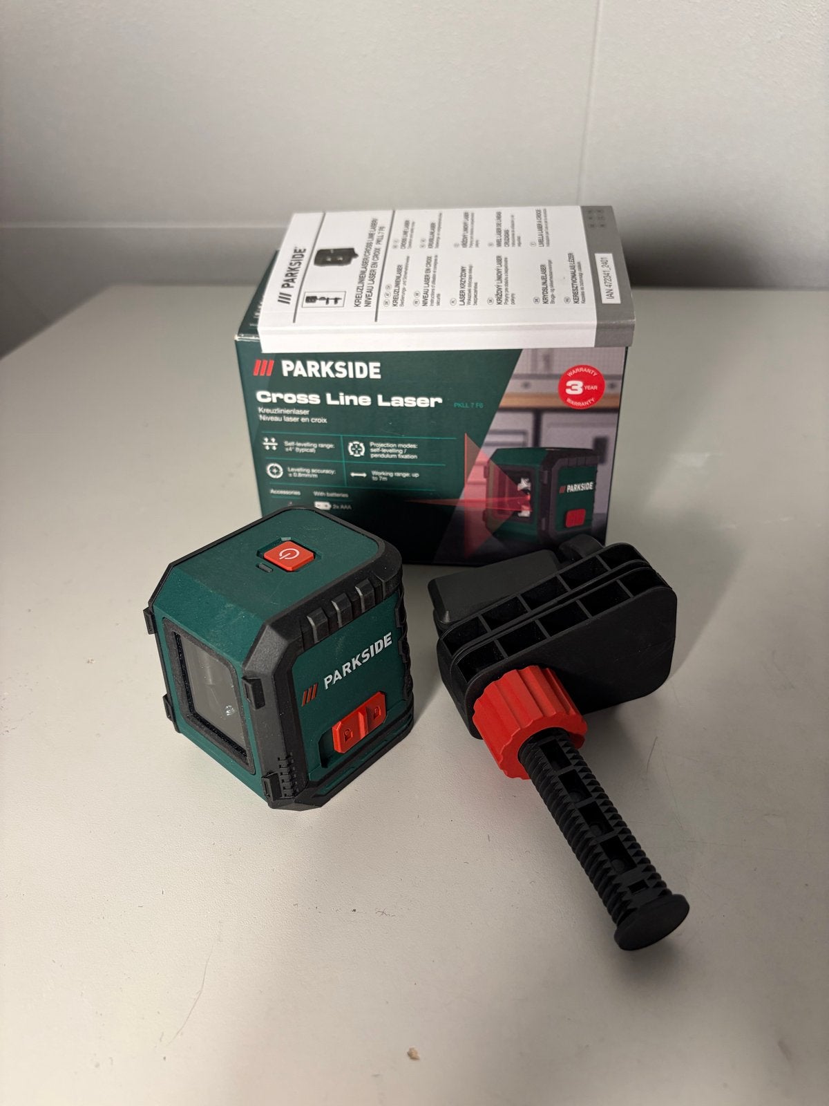 Parkside Cross Line Laser PCLT19 - Nieuw in doos, Ophalen of Verzenden, Nieuw, Overige typen, Parkside