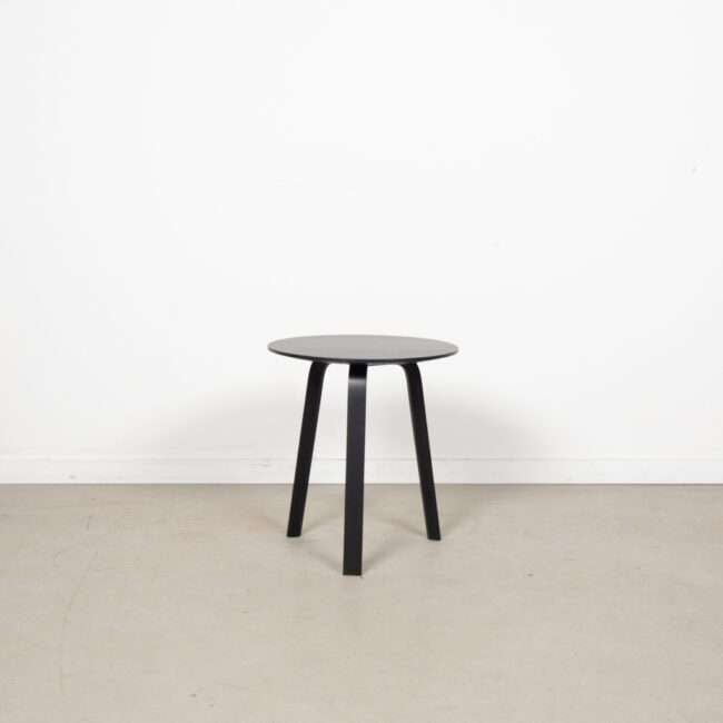 5x Hay Bella Tafel Zwart Hout Ø45 cm, Minder dan 55 cm, Ophalen of Verzenden, Zo goed als nieuw, Niet ingevuld
