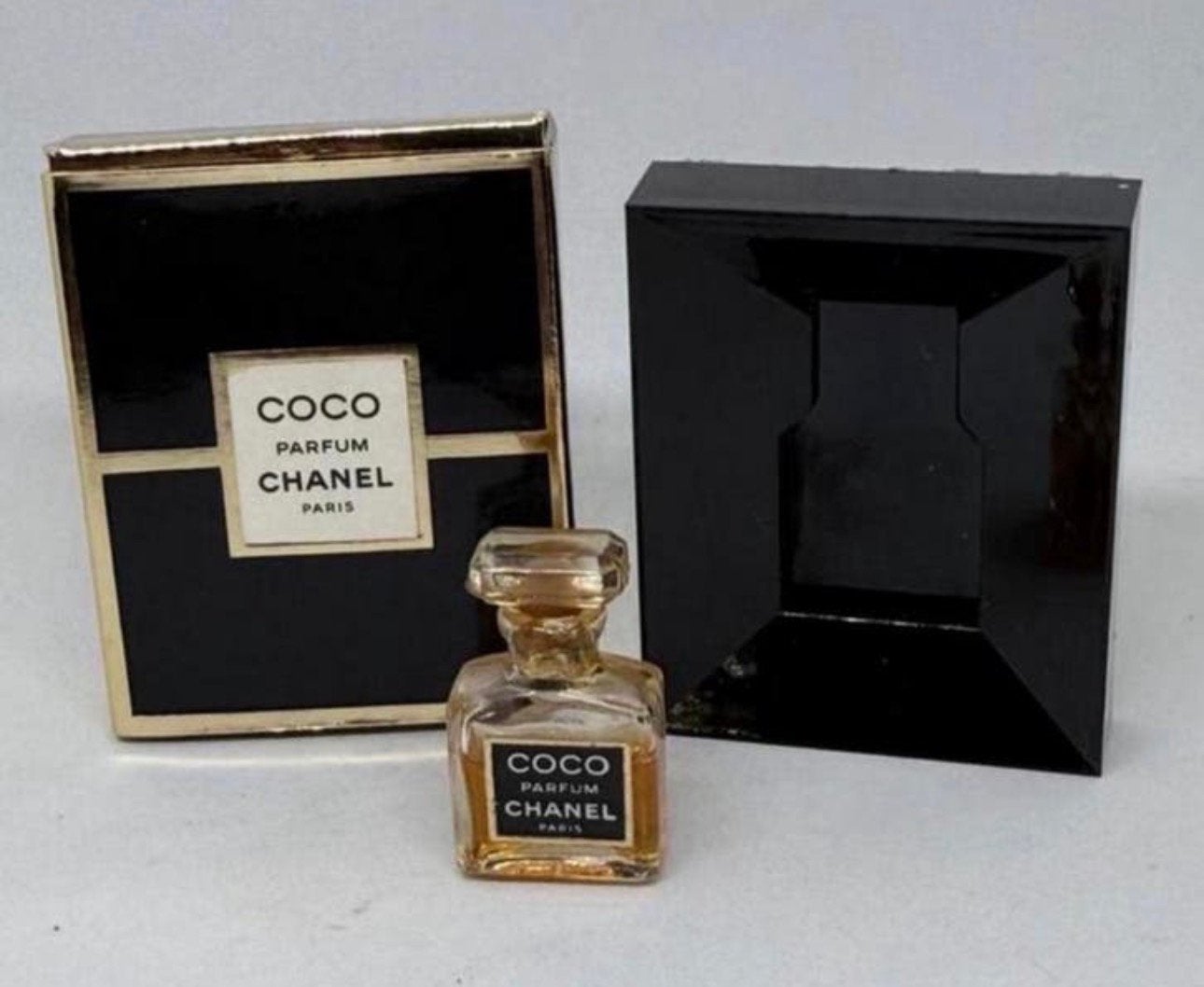 Vintage Miniatuur Coco van Chanel 1,5 ml parfum, Verzenden, Nieuw, Miniatuur, Gevuld