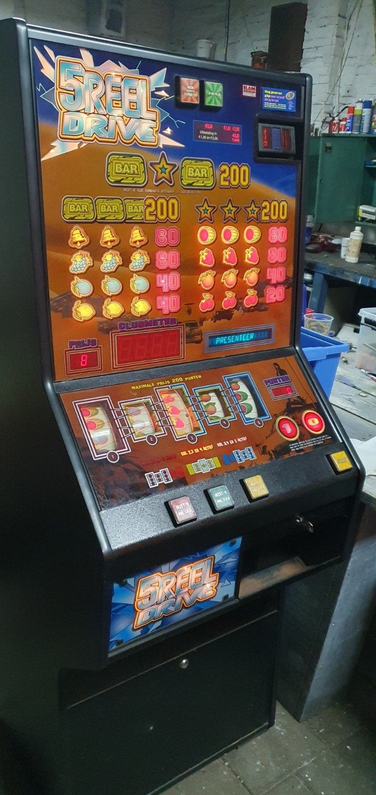 nette goedspelende 5 reel drive 1000 punter halversie, Verzamelen, Automaten | Gokkasten en Fruitautomaten, Euro, Ophalen of Verzenden