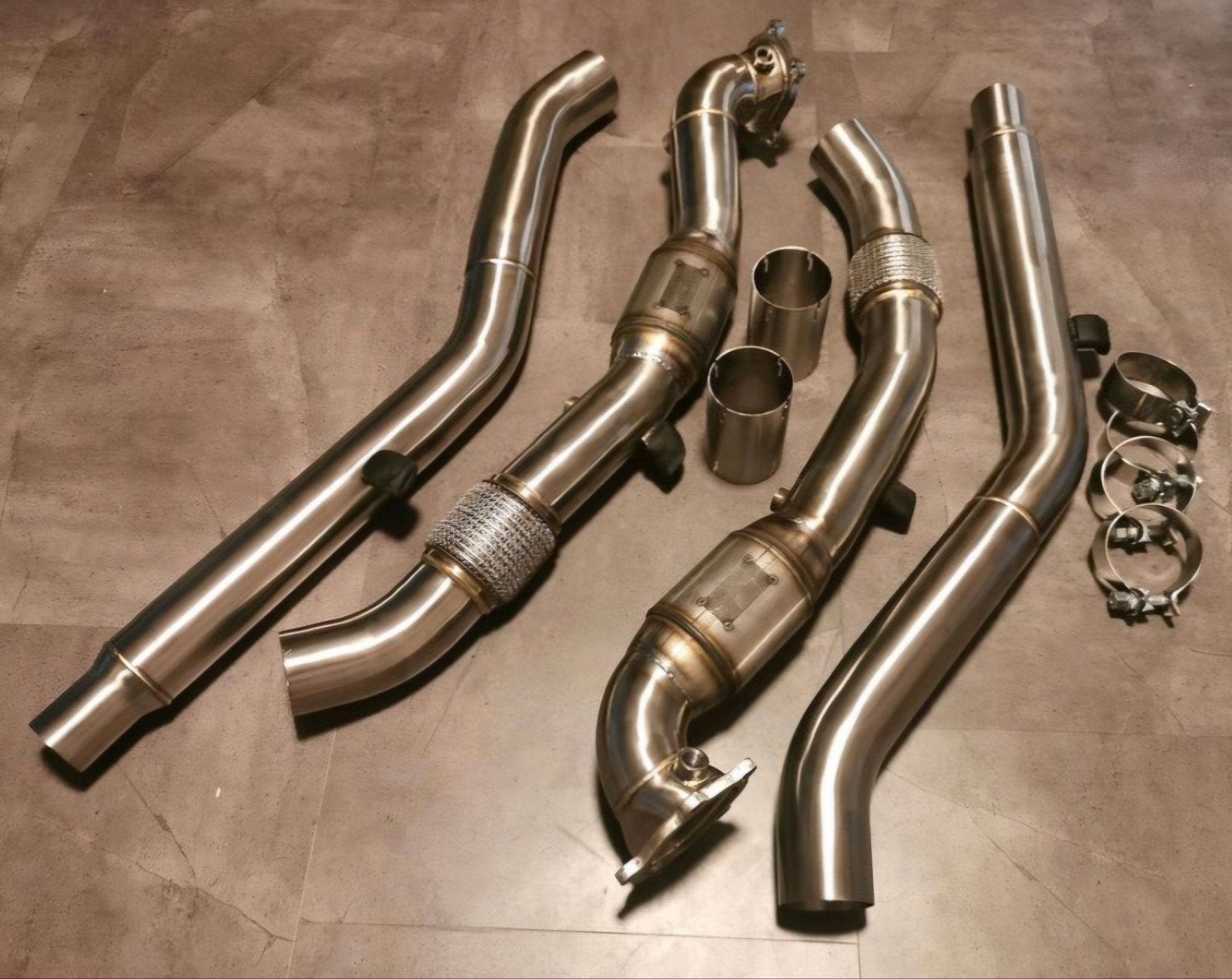Uitlaat rvs downpipe 200 cells AUDI S6 & RS6 C7 4.0T ZIE ADV, Ophalen of Verzenden, PERFORMANCE-EXHAUST.NL, INFO@PERFORMANCE-EXHAUST.NL