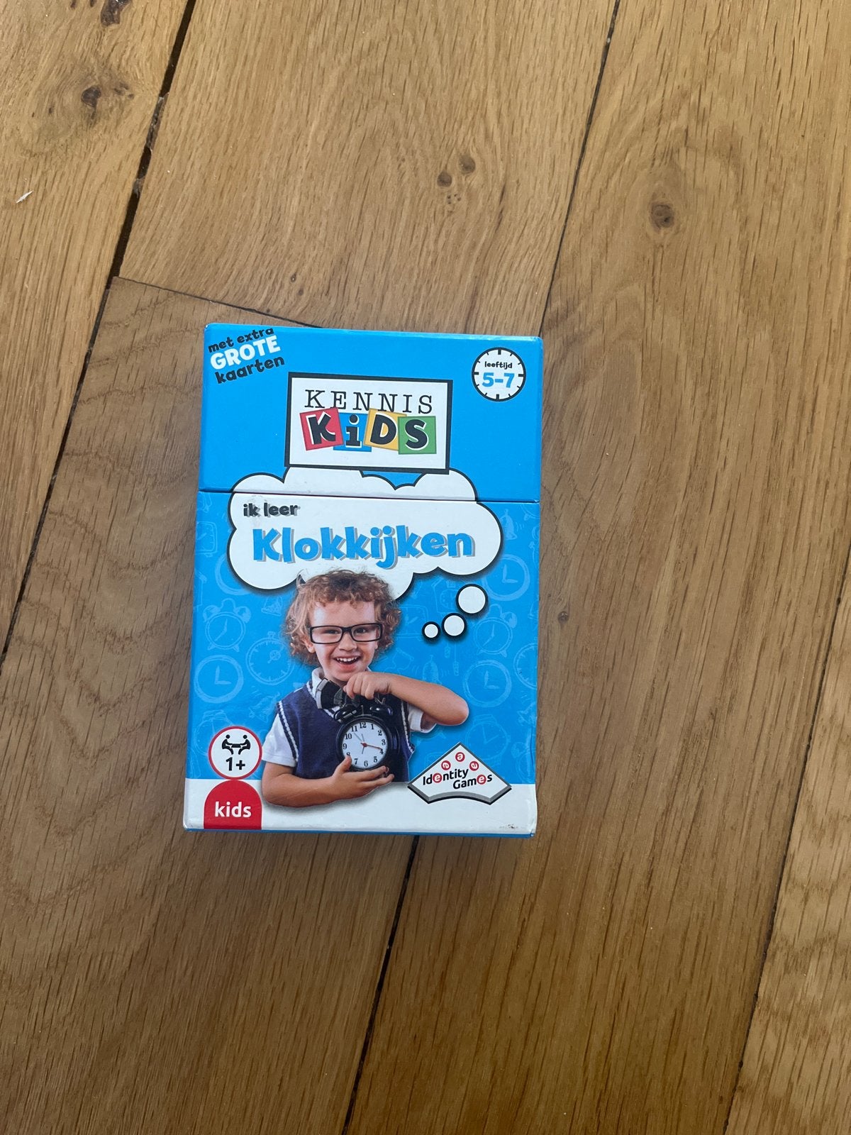 Kennis Kids: Ik leer Klokkijken - Educatief Kaartspel, Ophalen of Verzenden, Zo goed als nieuw, Taal en Lezen