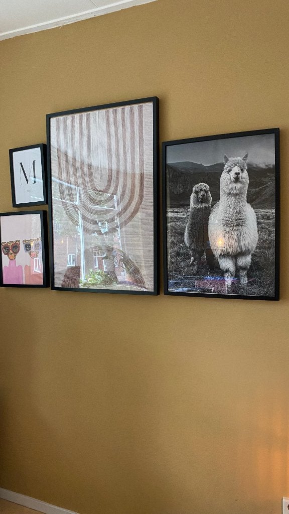 Diverse maten zwarte foto lijsten, Ophalen, Kunststof, Gebruikt, Posterlijst