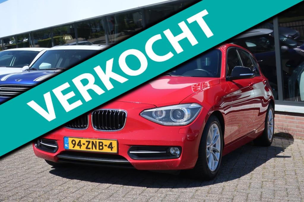 BMW 1-serie 116i Business LED_XENON_PRO-NAVI_PDC_NAP., 1-Serie, Euro 5, Gebruikt, Zwart