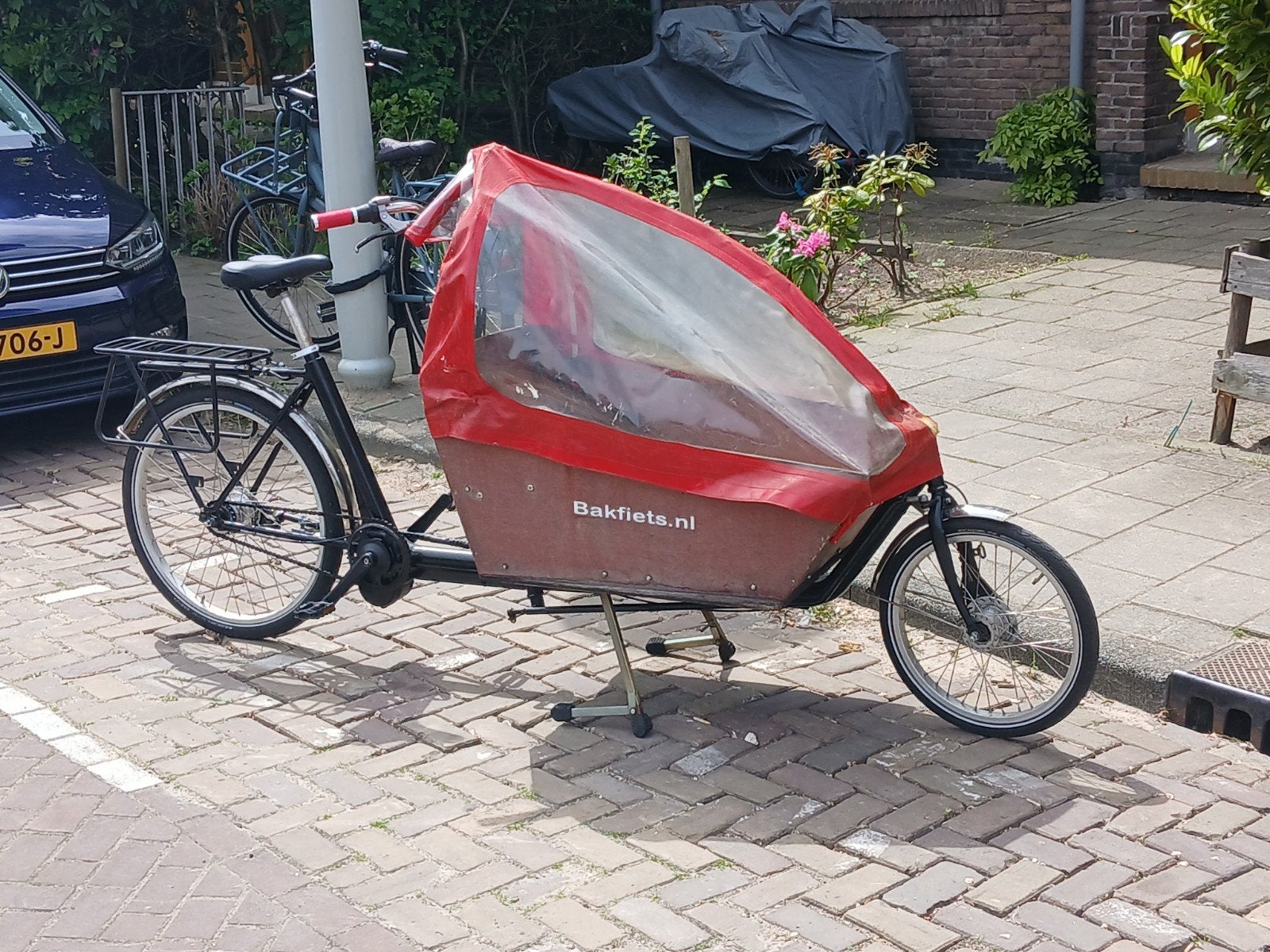 Elektrische Bakfietsen, Gebruikt, Elektrisch, 2 kinderen, Schijfrem
