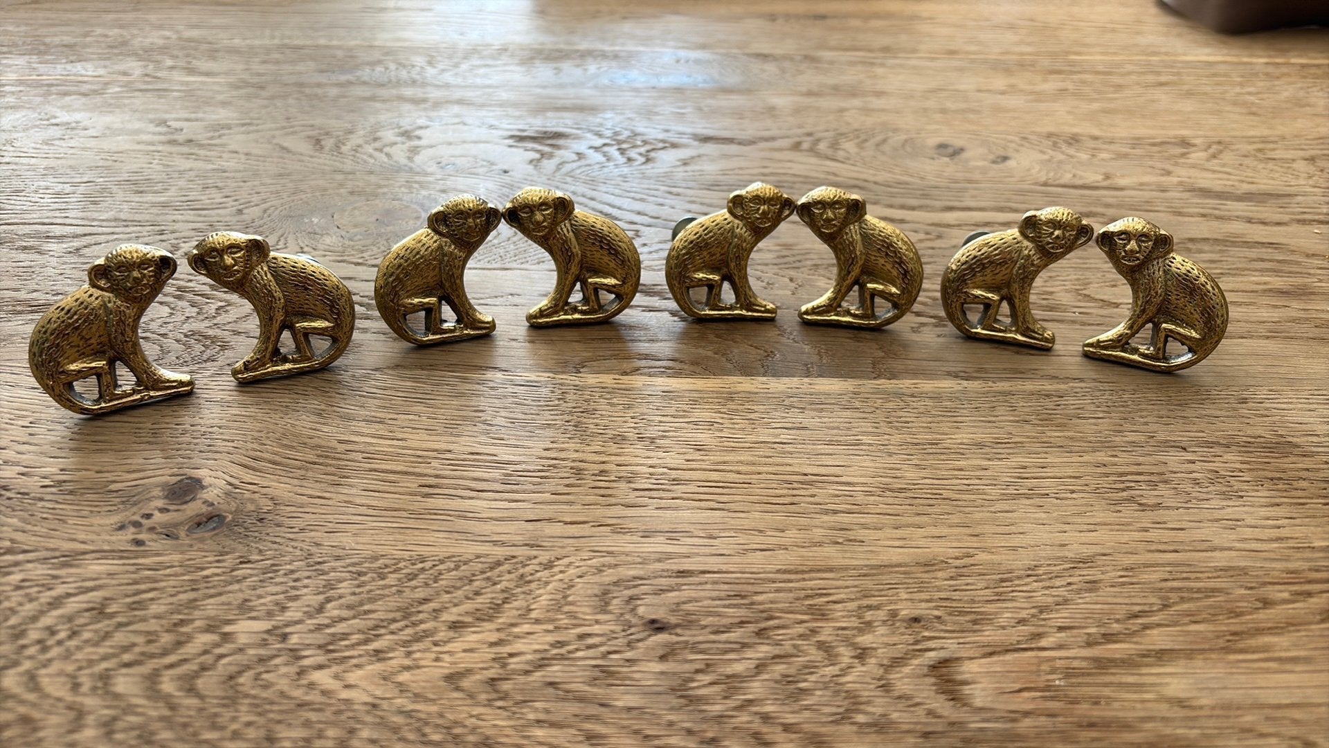 Doing Goods kastknoppen aap goud messing – set van 8, Ophalen of Verzenden, Zo goed als nieuw