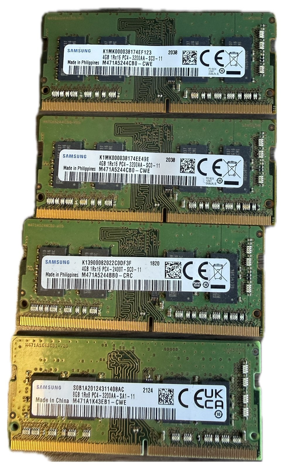 Samsung DDR4 SO-DIMM ram modules voor laptop, DDR4, Ophalen of Verzenden, Zo goed als nieuw, Laptop