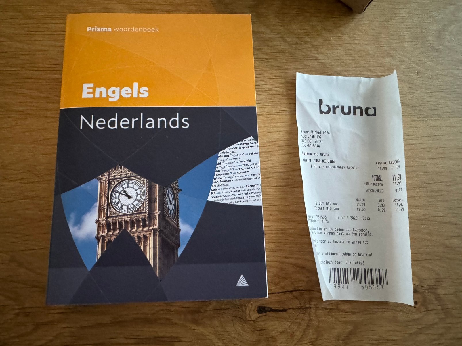 Woordenboek Engels - Nederlands gloednieuw, afhalen Zeist, Ophalen, Nieuw