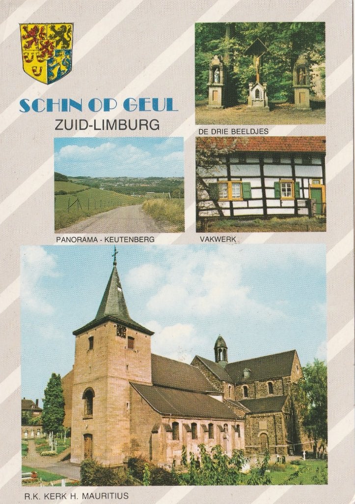 SCHIN OP GEUL Keutenberg Kerk Drie Beeldjes Vakwerk, Verzenden, 1960 tot 1980, Gelopen, Limburg