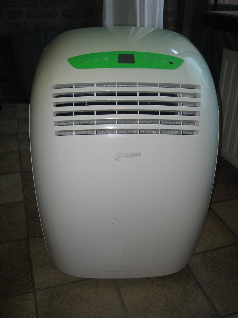 Mobiele Airco Olimpia Splendid Nano 9.5 - 8500 BTU, Ophalen, Gebruikt, Timer, 3 snelheden of meer