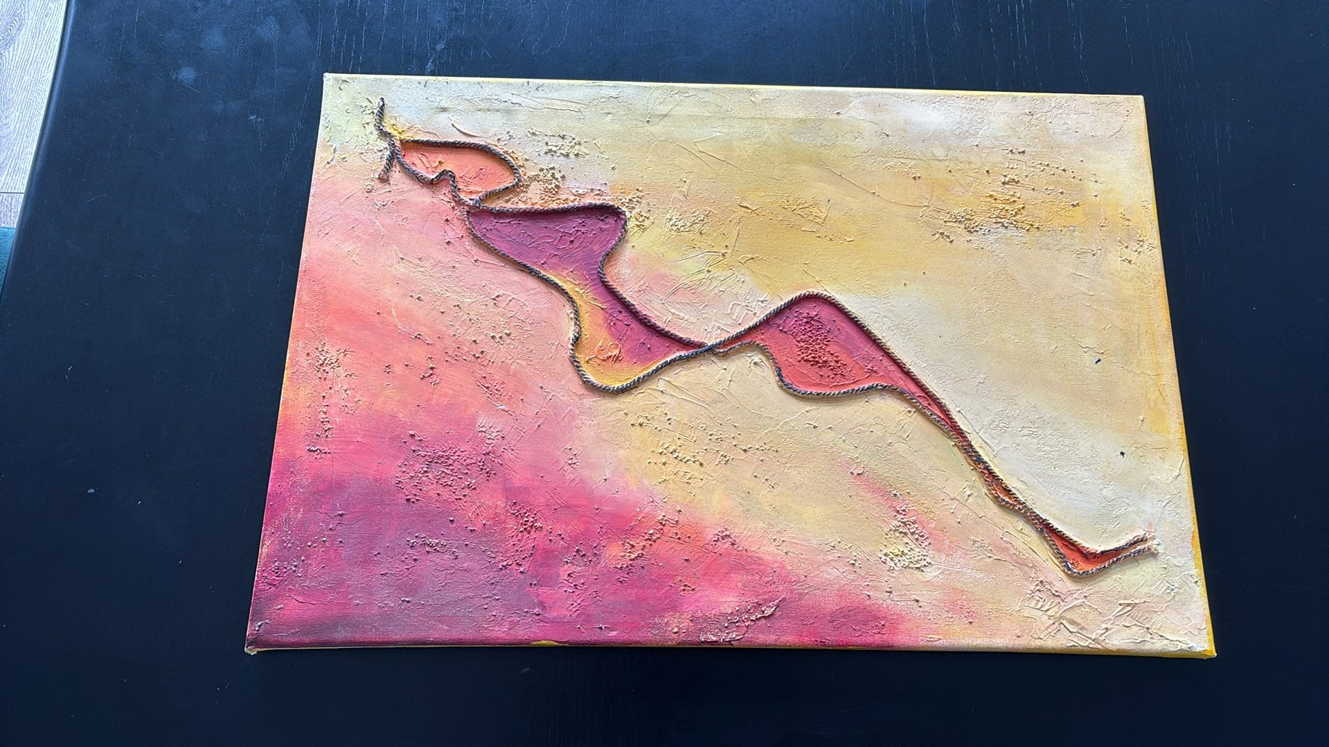 Abstract schilderij op canvas, Ophalen of Verzenden