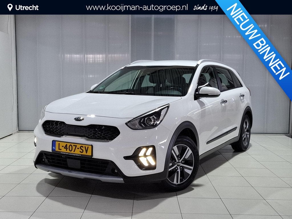 Kia Niro 1.6 GDi Hybrid DynamicLine Apple Carplay/Android Au, Auto's, Gebruikt, Euro 6, 2 kWh, Leder en Stof