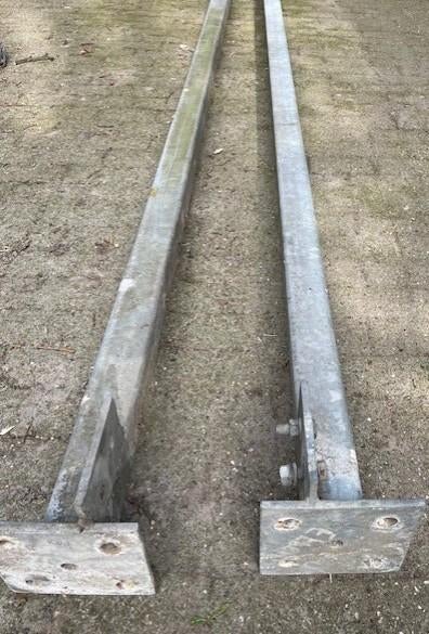 Koker 80x80 gegalvaniseerd, Doe-het-zelf en Verbouw, Metalen, Ophalen, Gebruikt, IJzer
