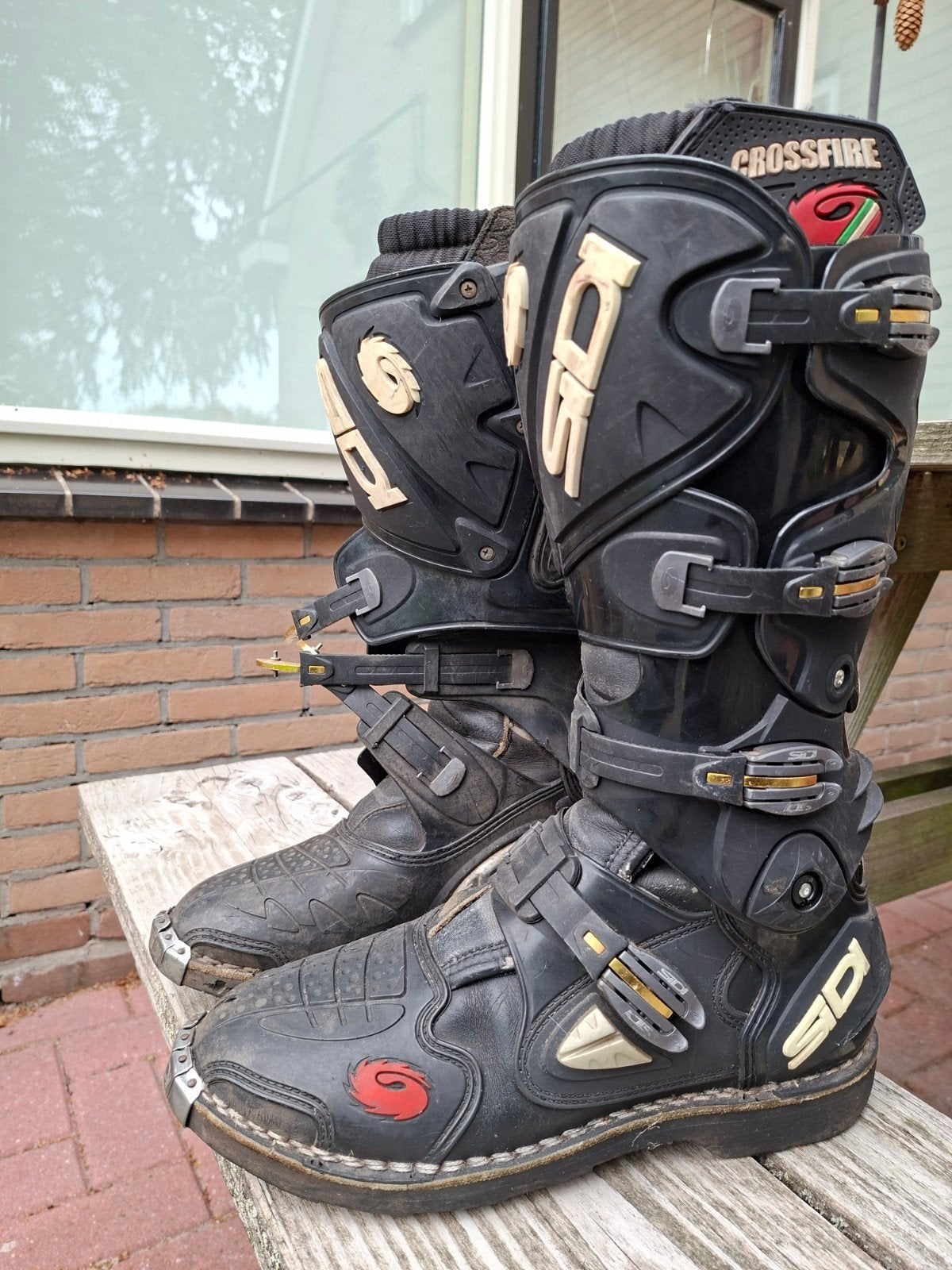 sidi crossfire crosslaarzen, Motoren, Heren, Ophalen of Verzenden, Laarzen, Tweedehands