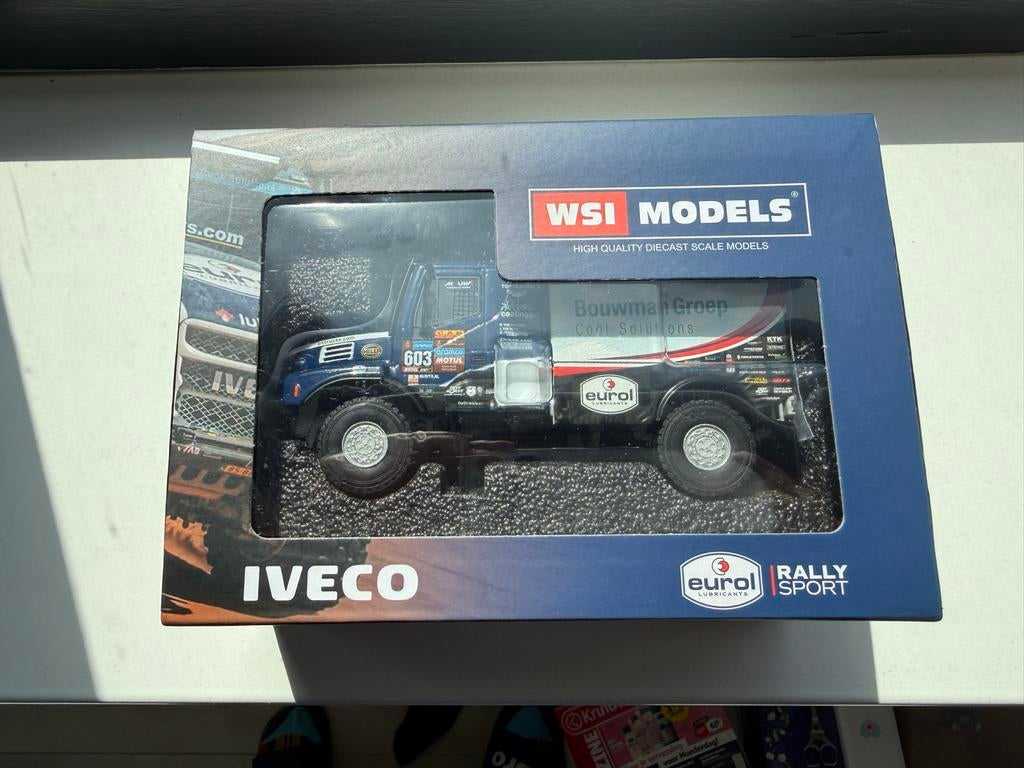 WSI Models Iveco Rally Sport Bouwman Groep Mitchel v/d Brink, Hobby en Vrije tijd, Modelauto's | 1:50, Ophalen of Verzenden, Nieuw