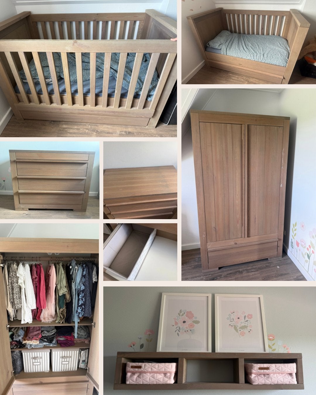 Kidsmill 4-delige set (junior ledikant), Kinderen en Baby's, Kinderkamer | Bedden, Gebruikt, 70 tot 85 cm, Lattenbodem, 140 tot 160 cm