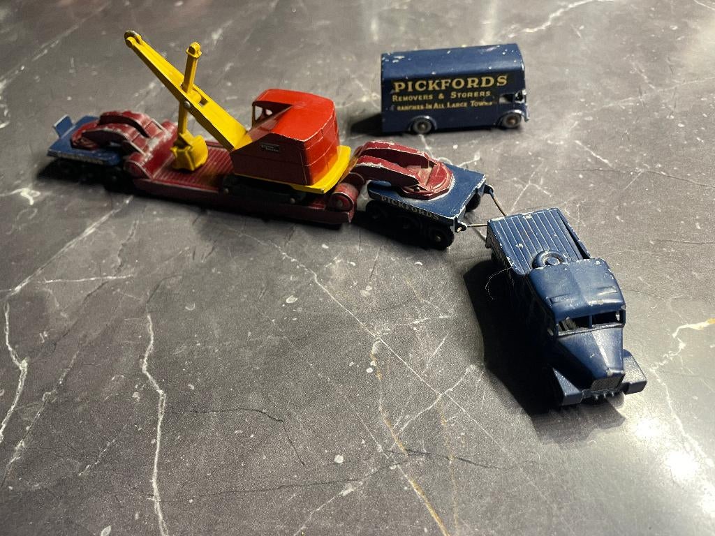 Matchbox major pack nr 6 Pickfords zwaar transport set, Hobby en Vrije tijd, Modelauto's | Overige schalen, Gebruikt, Bus of Vrachtwagen