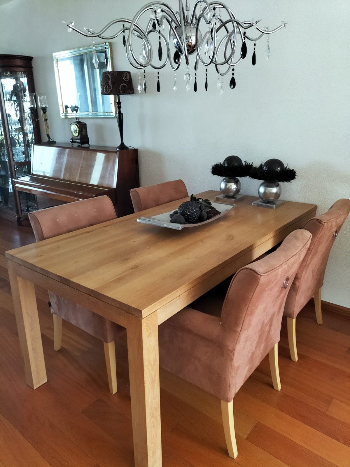 eetkamertafel met stoelen, Huis en Inrichting, Ophalen, Gebruikt, 50 tot 100 cm, 150 tot 200 cm