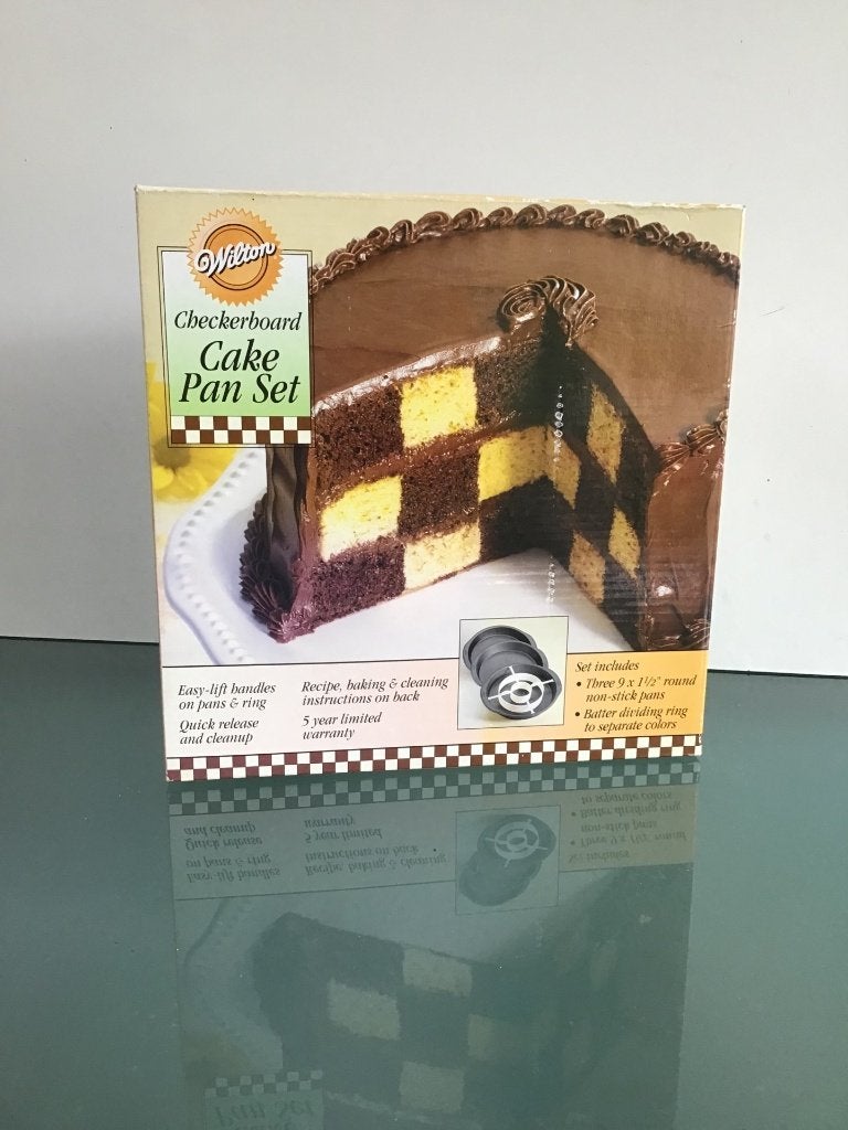Wilton Checkerboard Cake Pan Set - Nieuw!, Verzenden, Nieuw, Taarten, Bakvorm