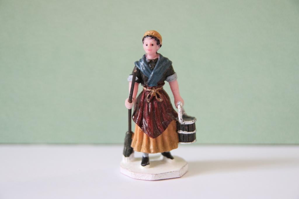 scrub woman Lemax figurine voor kerstdorp, Diversen, Kerst, Ophalen of Verzenden, Gebruikt