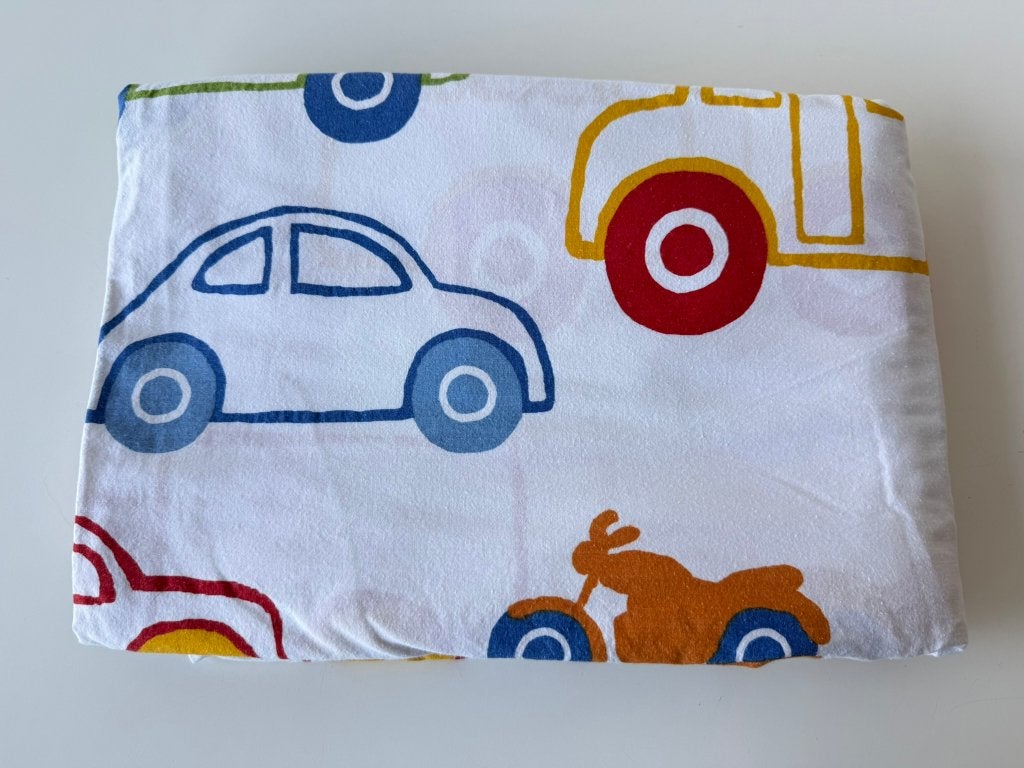 Dekbedovertrek met voertuigen, auto's / 1-persoonsbed / IKEA, Meerkleurig, Ophalen of Verzenden, Zo goed als nieuw, IKEA