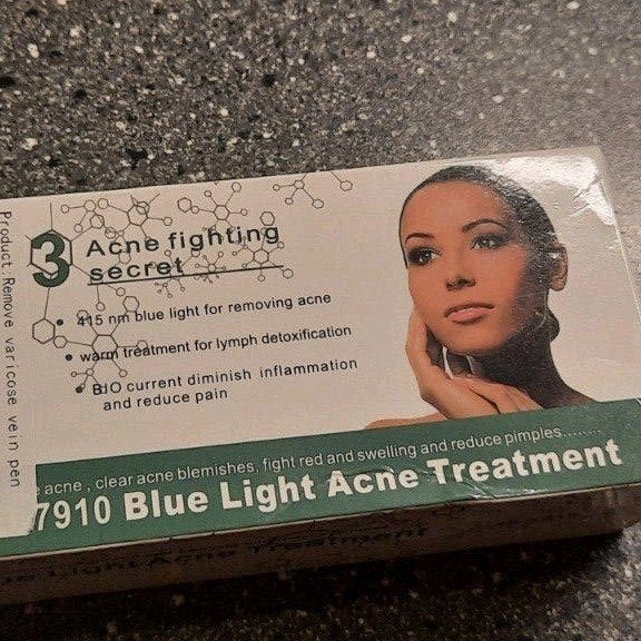 Nieuwe Acne Verwijderingspen met Blauw Licht Therapie, Ophalen of Verzenden, Nieuw, Gehele gezicht, Verzorging