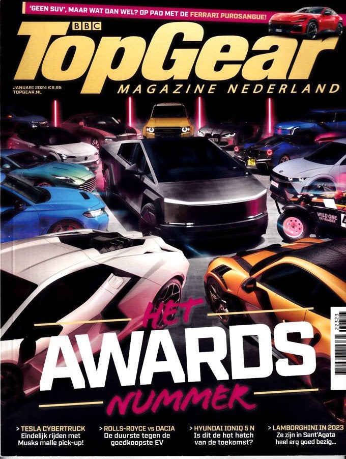 TopGear 223 2024 ( NL ): Hyundai Ioniq 5N - Tesla Cybertruck, Boeken, Ophalen of Verzenden, Gelezen, Algemeen