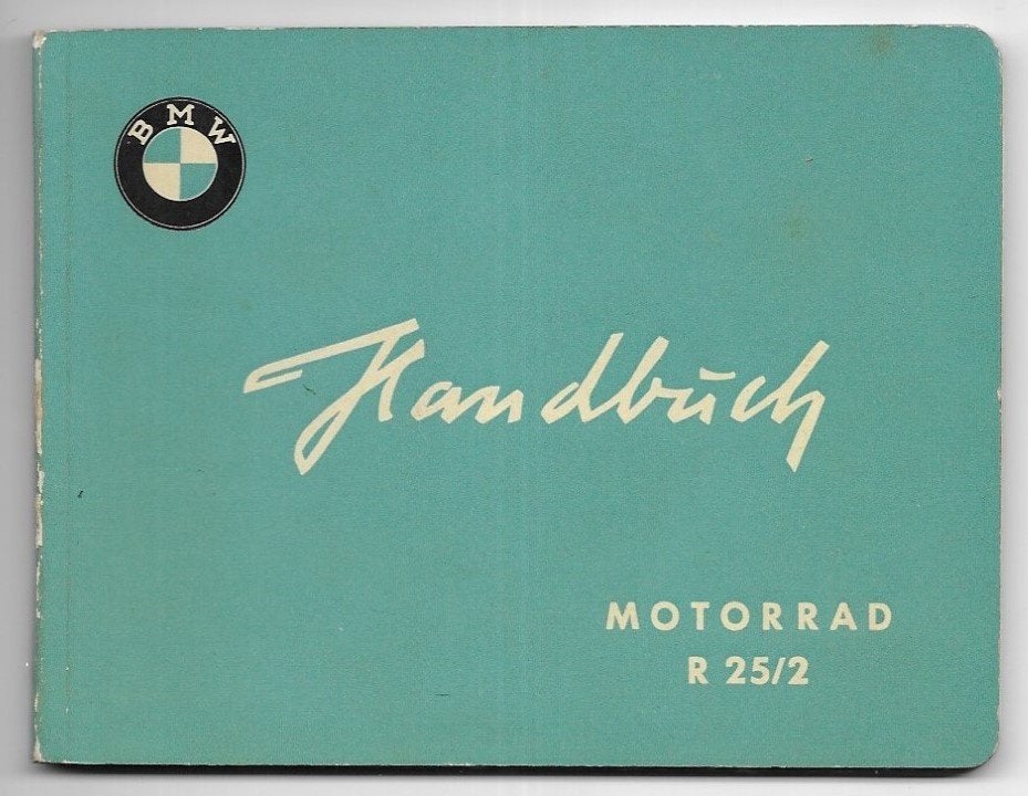 BMW R25 /2 Handbuch handleiding 1955 (042v), Motoren, Handleidingen en Instructieboekjes, BMW, Verzenden