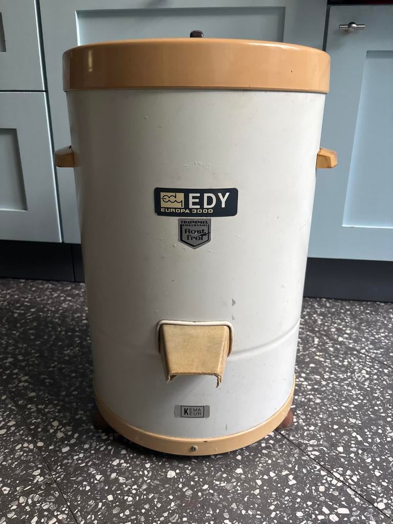 Vintage EDY Europa 3000 Centrifuge - Wit/Beige, Minder dan 4 kg, Bovenlader, Ophalen of Verzenden, 85 tot 90 cm