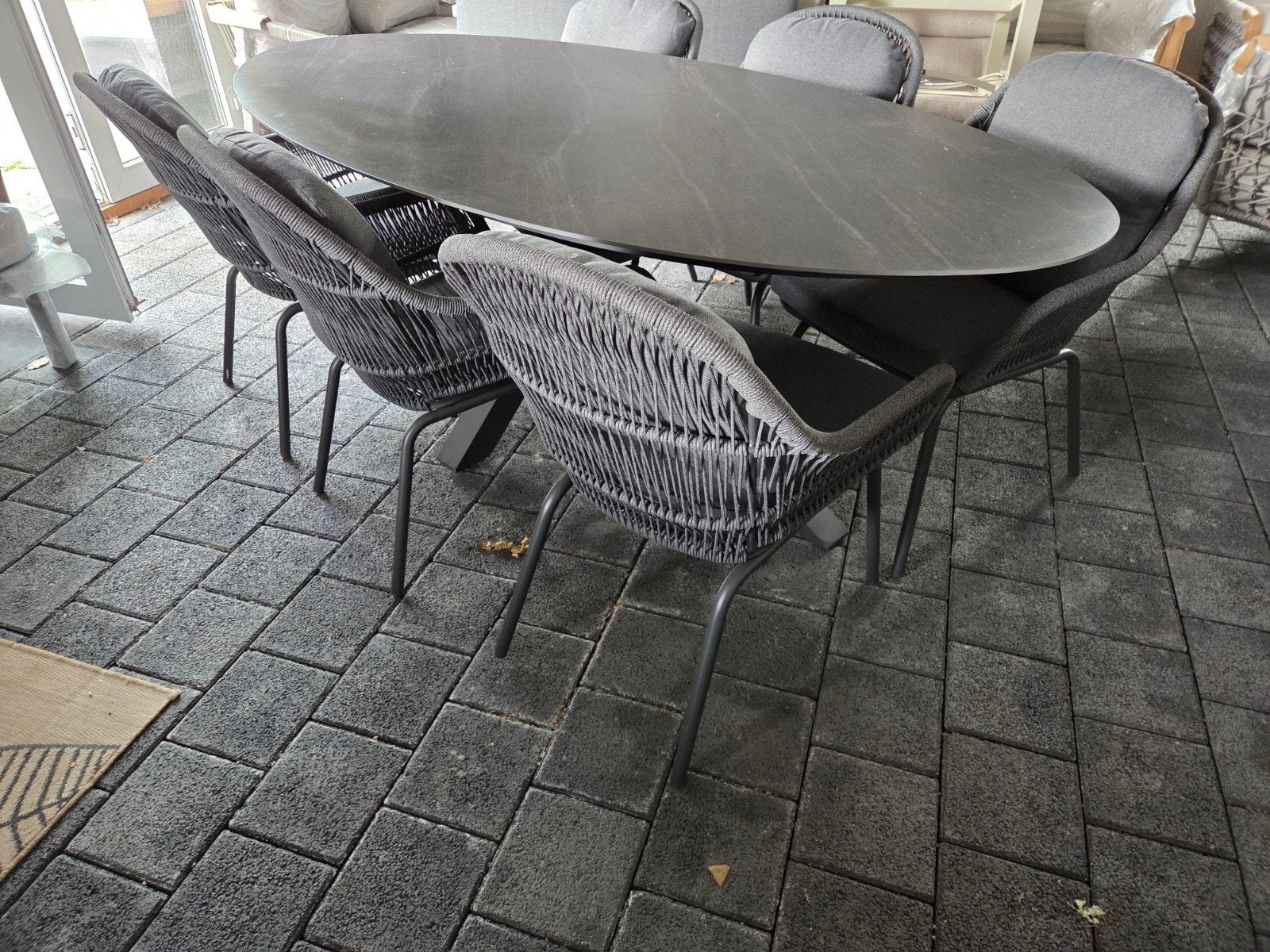 GARDEN IMPRESSIONS DININGSET TAFEL MET 6 STOELEN, Ophalen, Nieuw