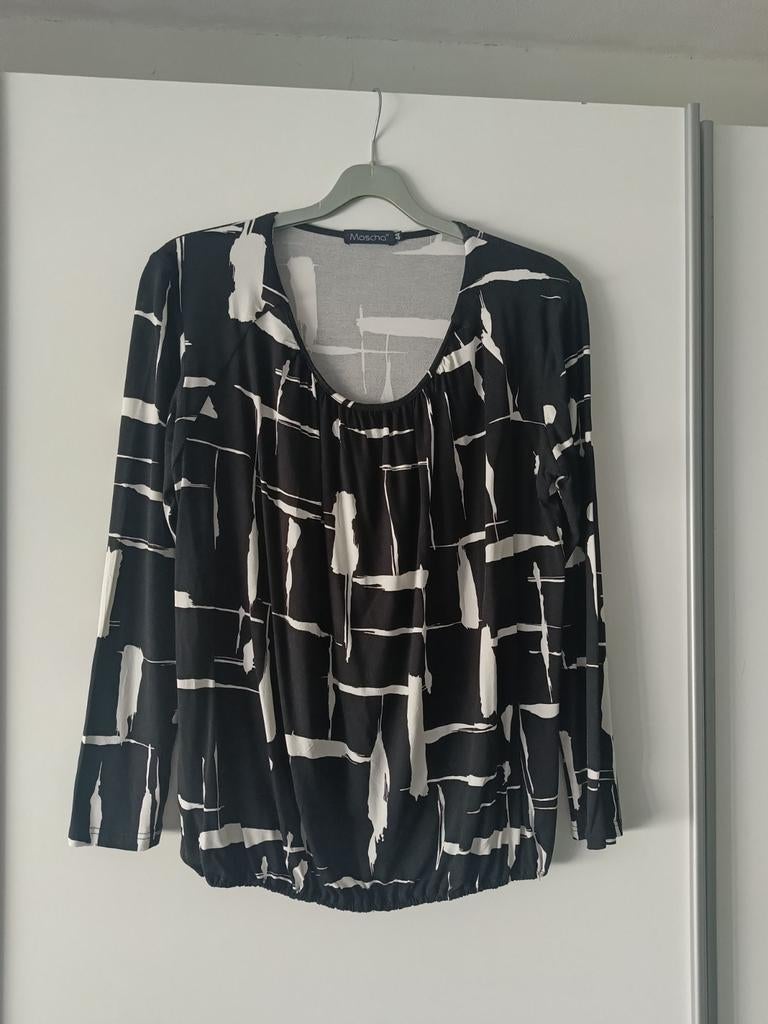 Mascha zwart wit shirt maat 44, Ophalen