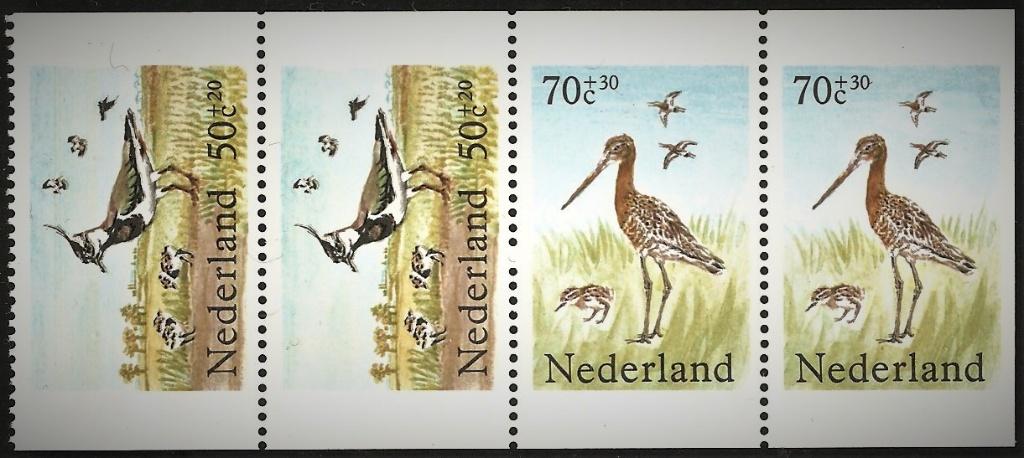 Nederland 1305a-1305c inhoud uit Pb 30 weidevogels., Postzegels en Munten, Postzegels | Nederland, Verzenden, Postfris