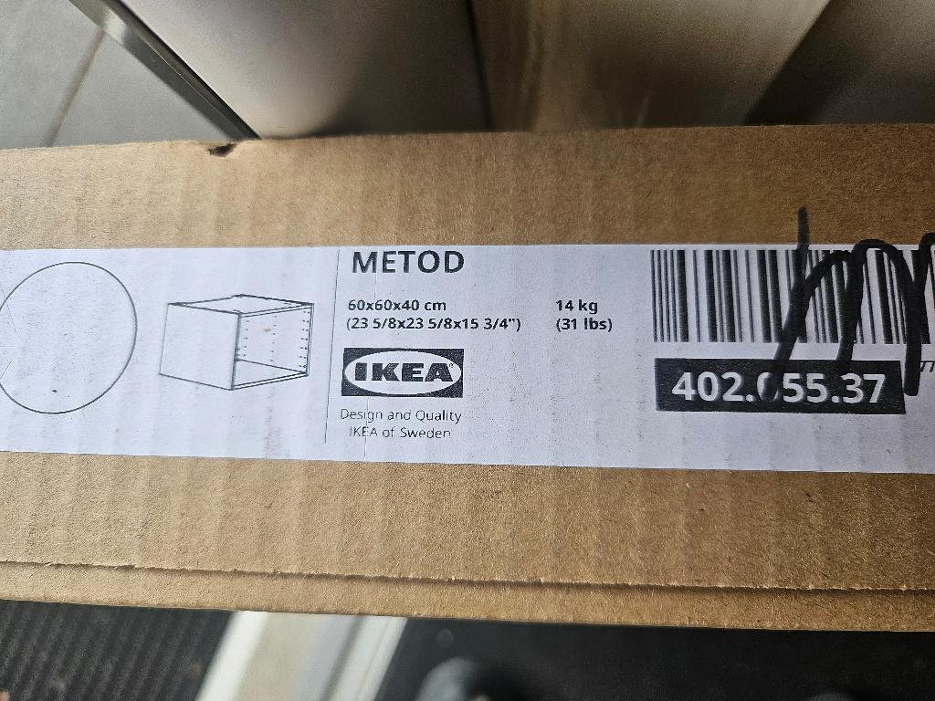 2x Metod bovenkast Ikea Nieuw!!, Huis en Inrichting, Keuken | Keukenelementen, Ophalen, Wit, Nieuw, 50 tot 100 cm