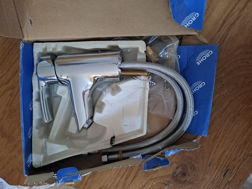 Grohe Euro stayle wastafel kraan chroom, Ophalen, Nieuw, Chroom, Kraan
