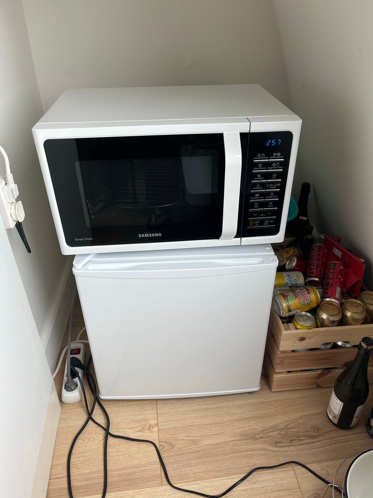 Ikea Koelkast en Samsung Combimagnetron, Ophalen, Combimagnetron, Gebruikt, Oven
