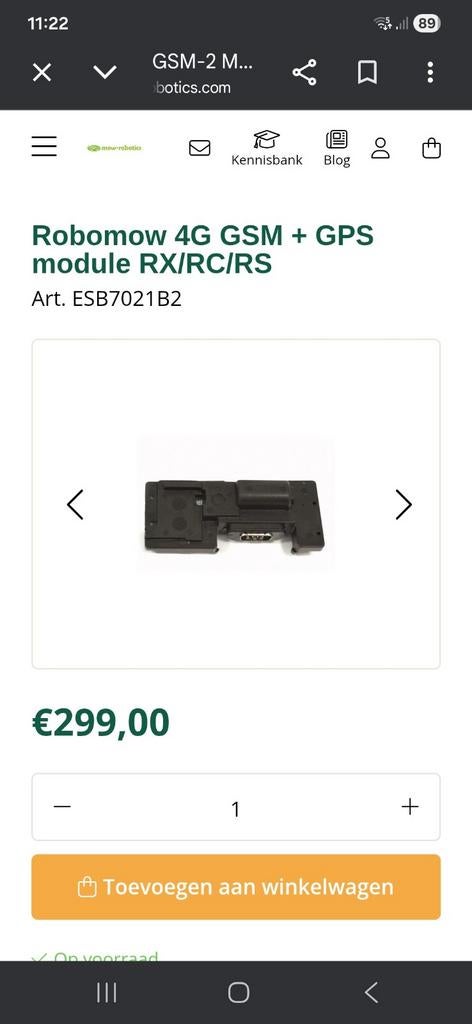 Robomow gsm module met gps, Ophalen of Verzenden