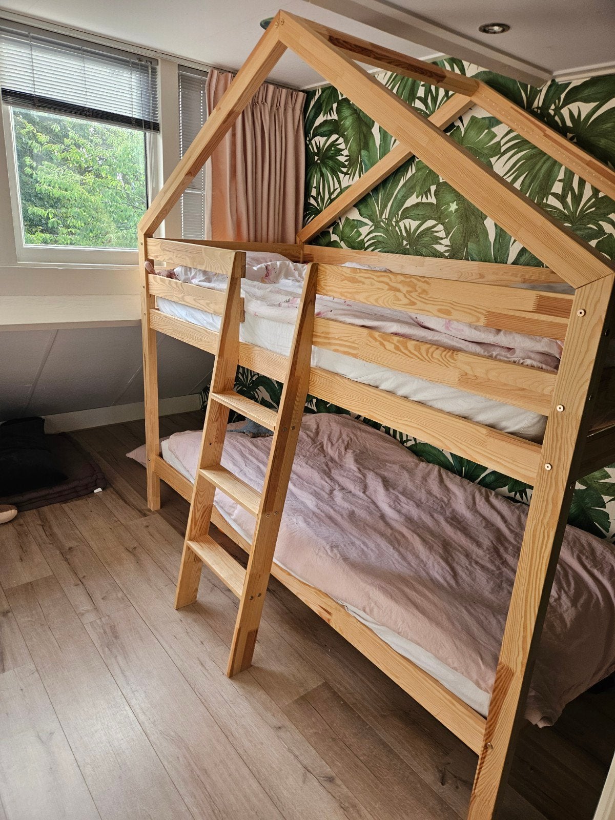 Petit Puk Stapelbed/Huisbed - Erg goede staat, Ophalen, 90 cm, 210 cm, Tweepersoons