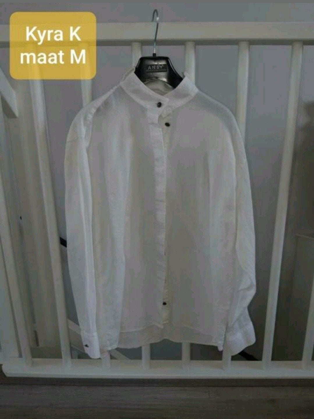Kyra K Witte Paardrijblouse Maat M, Ophalen of Verzenden, Zo goed als nieuw